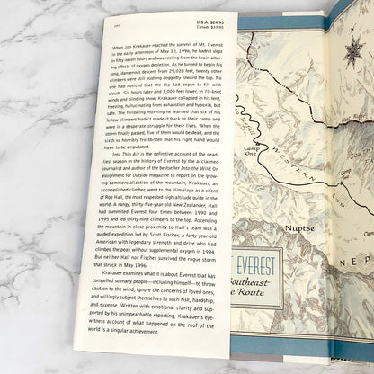 Into Thin Air: A Personal Account of the Mt. Everest Disaster by Jon Krakauer [FIRST EDITION] 1997