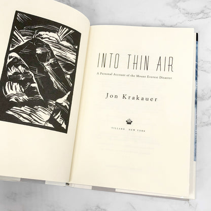 Into Thin Air: A Personal Account of the Mt. Everest Disaster by Jon Krakauer [FIRST EDITION] 1997