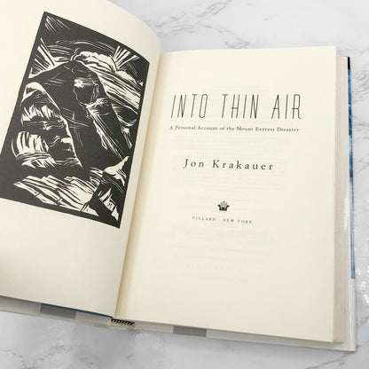 Into Thin Air: A Personal Account of the Mt. Everest Disaster by Jon Krakauer [FIRST EDITION • FIRST PRINTING] 1997