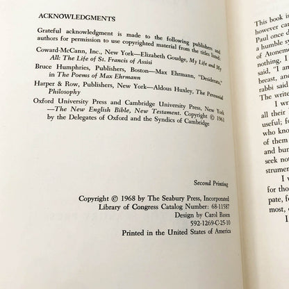 Instrument of Thy Peace by Alan Paton [FIRST EDITION] 1968 • The Seabury Press