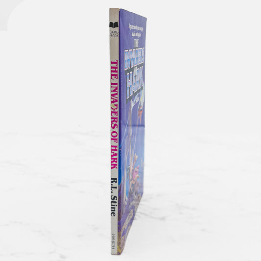 The Invaders of Hark by R.L. Stine [FIRST EDITION PAPERBACK] 1985 • Scholastic