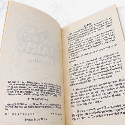 The Invaders of Hark by R.L. Stine [FIRST EDITION PAPERBACK] 1985 • Scholastic