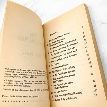 The Invisible Man by H.G. Wells [1980 PAPERBACK] • Watermill Classics