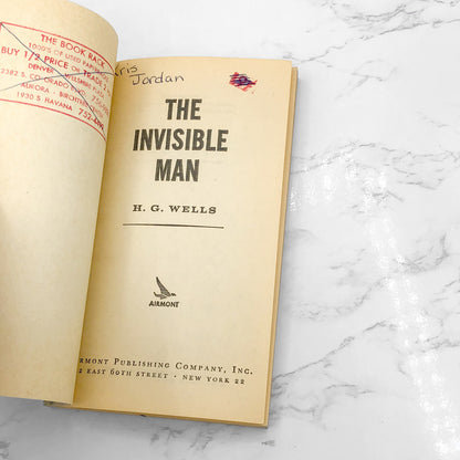The Invisible Man by H.G. Wells [1964 PAPERBACK] • Airmont
