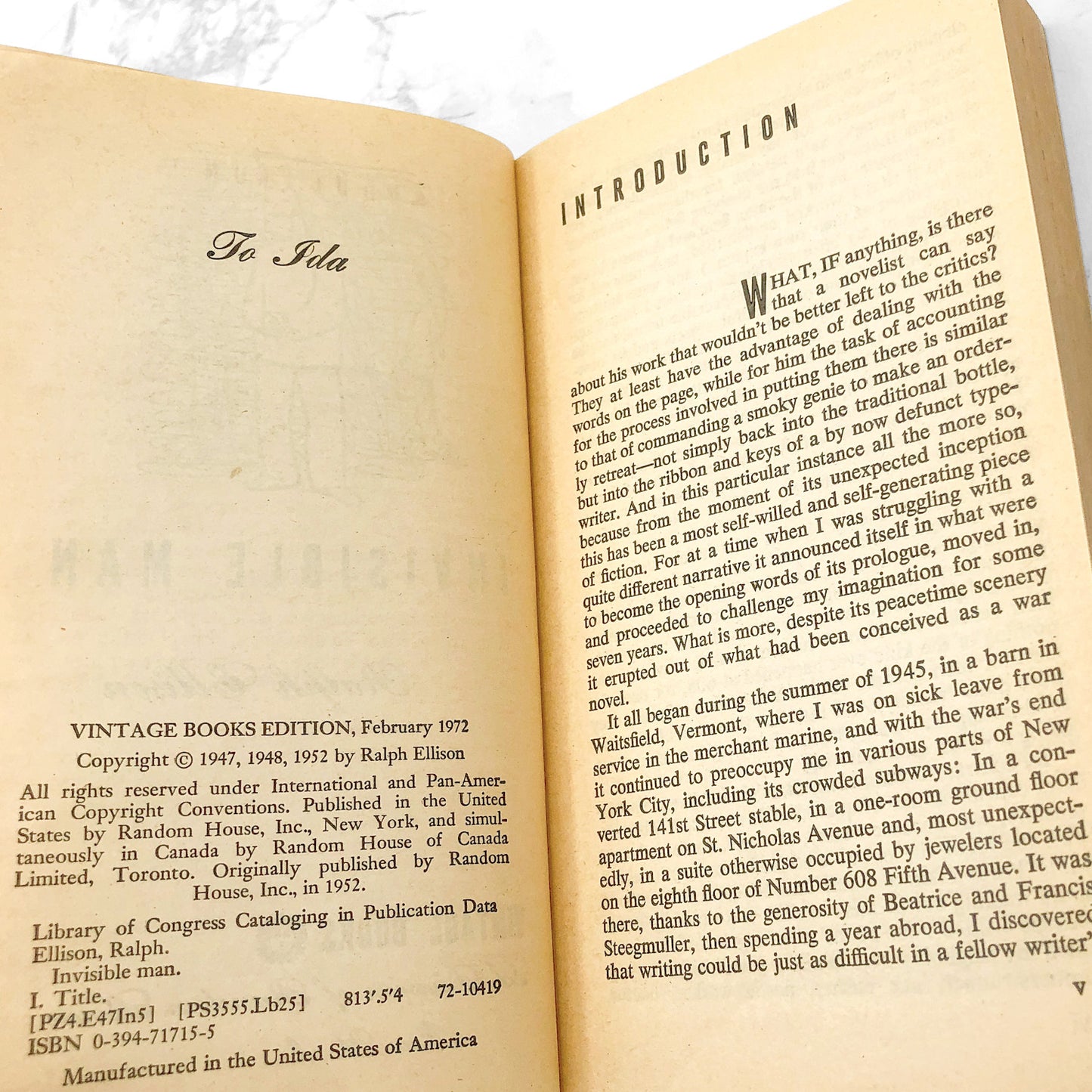 Invisible Man by Ralph Ellison [30th ANNIVERSARY PAPERBACK] 1982 • Vintage Books