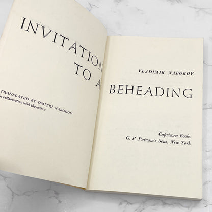 Invitation to a Beheading by Vladimir Nabokov [FIRST PAPERBACK EDITION] 1965 • Capricorn Books