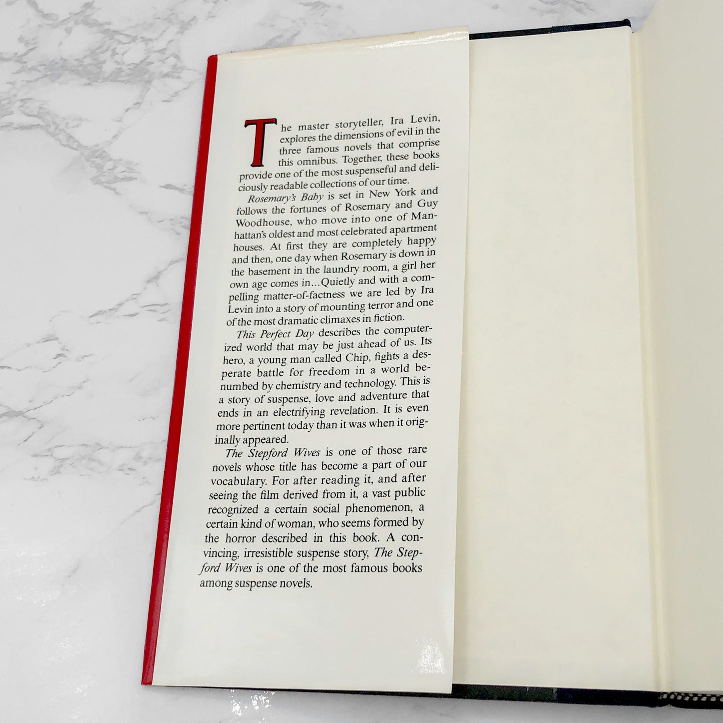 Three by Ira Levin: Rosemary's Baby, This Perfect Day & The Stepford Wives [HARDCOVER OMNIBUS] 1985