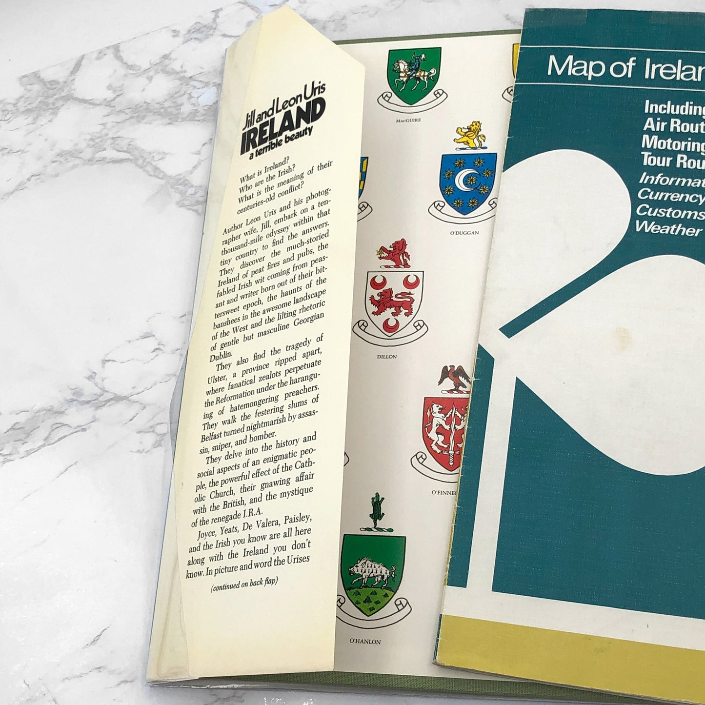 Ireland: A Terrible Beauty by Leon Uris & Jill Uris SIGNED! x2 [FIRST EDITION] 1976 • Doubleday & Co.