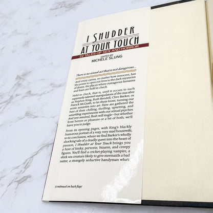 I Shudder at Your Touch: 22 Tales of Sex & Horror edited by Michele Slung [1991 HARDCOVER] BCE • ROC