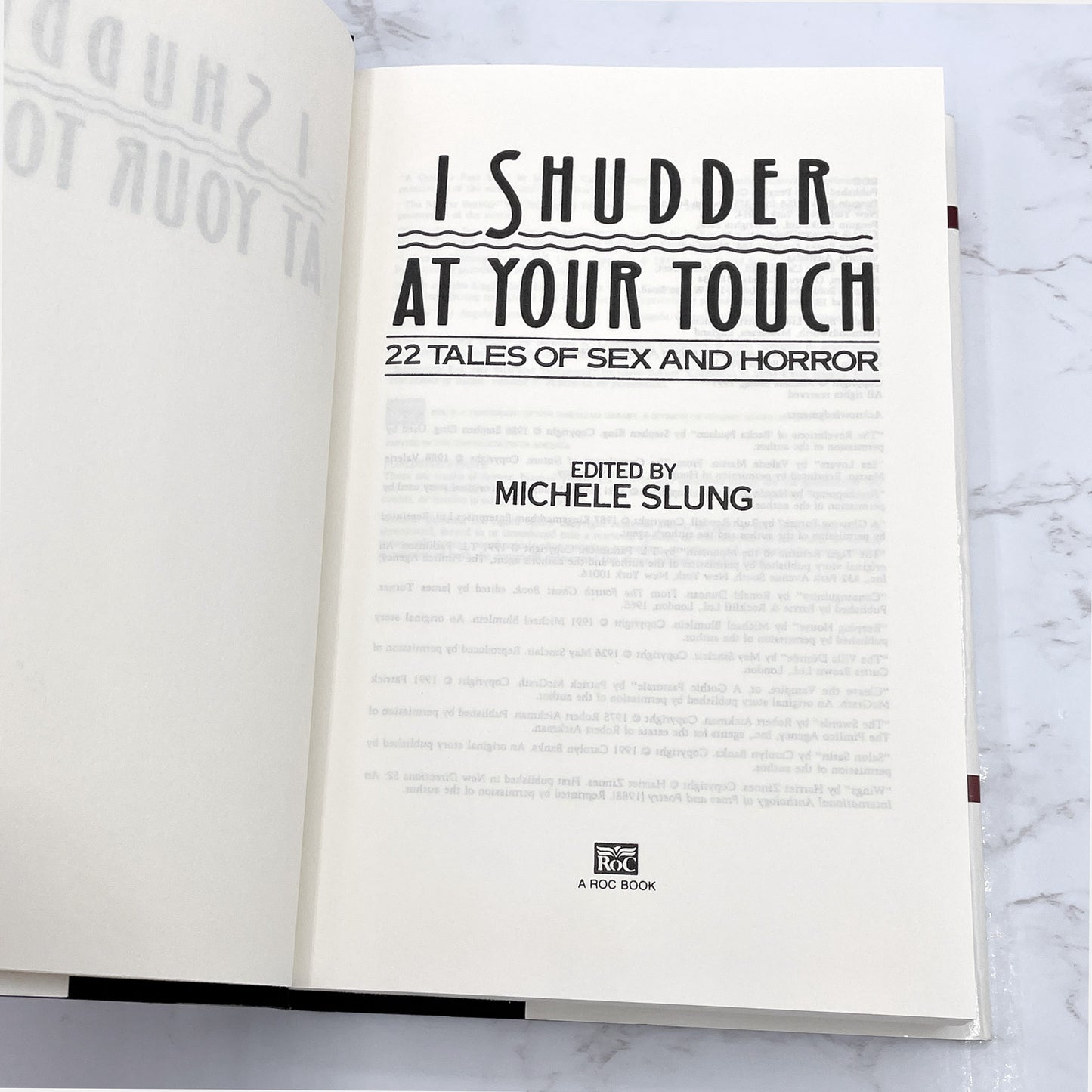 I Shudder at Your Touch: 22 Tales of Sex & Horror edited by Michele Slung [1991 HARDCOVER] BCE • ROC
