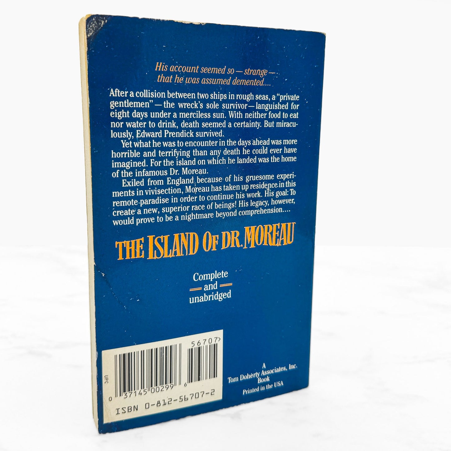 The Island of Dr. Moreau by H.G. Wells [1996 PAPERBACK] • TOR Classics