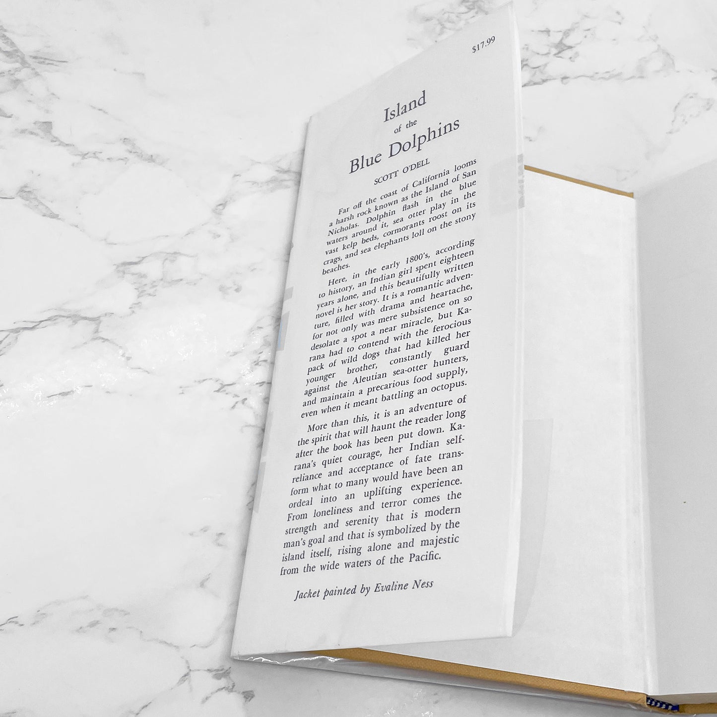 Island of the Blue Dolphins by Scott O'Dell [FIRST EDITION RE-PRINT] 62nd Printing • Houghton Mifflin