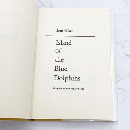 Island of the Blue Dolphins by Scott O'Dell [FIRST EDITION RE-PRINT] 62nd Printing • Houghton Mifflin