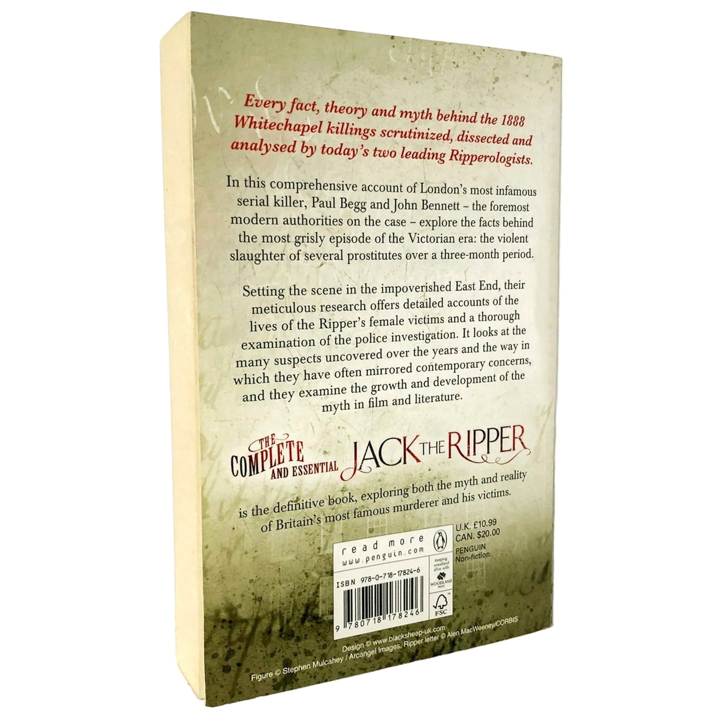 The Complete & Essential Jack the Ripper by Paul Begg & John Bennett [U.K. FIRST EDITION PAPERBACK] 2013 • Penguin
