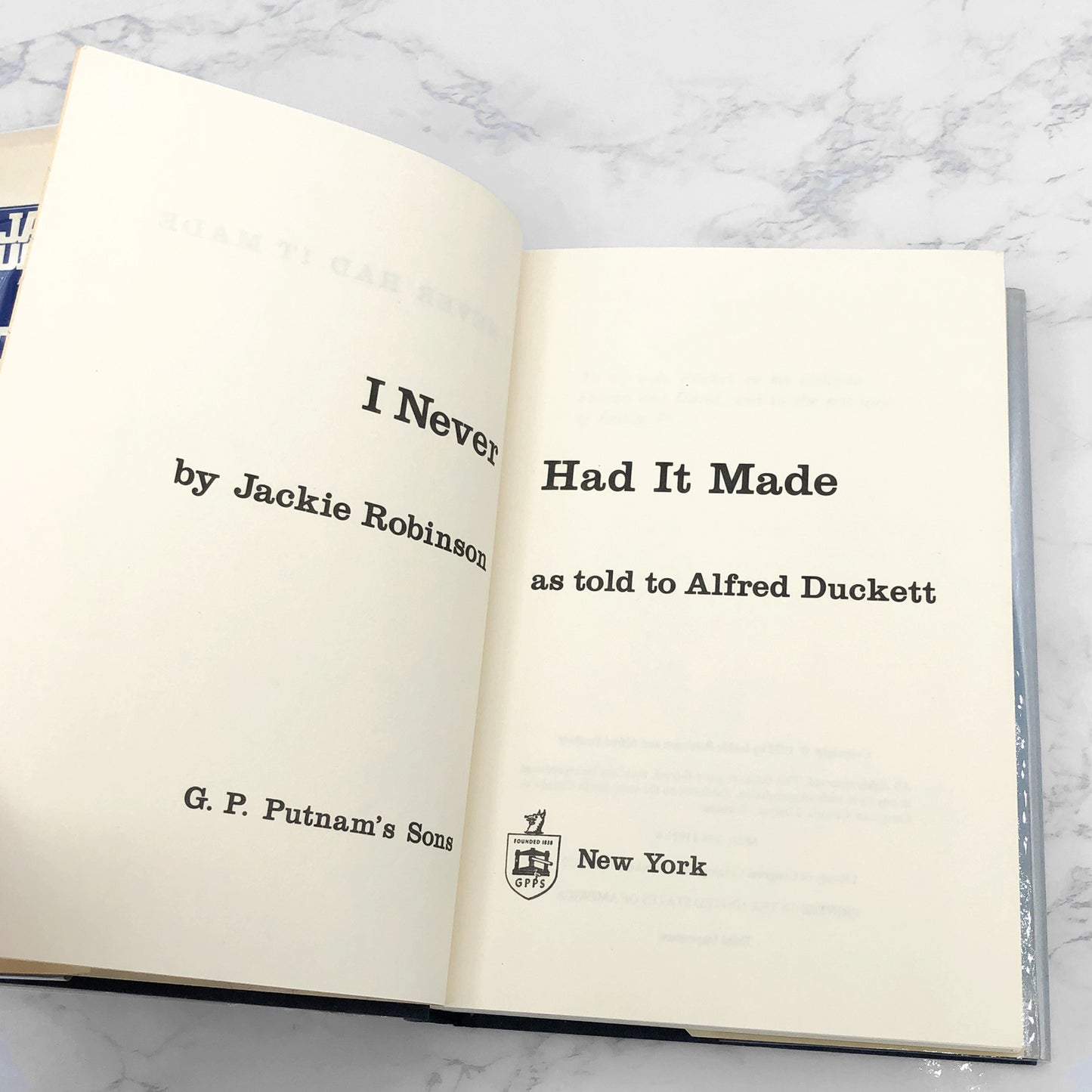 I Never Had It Made by Jackie Robinson [FIRST EDITION] 1972 • G.P Putnam's Sons