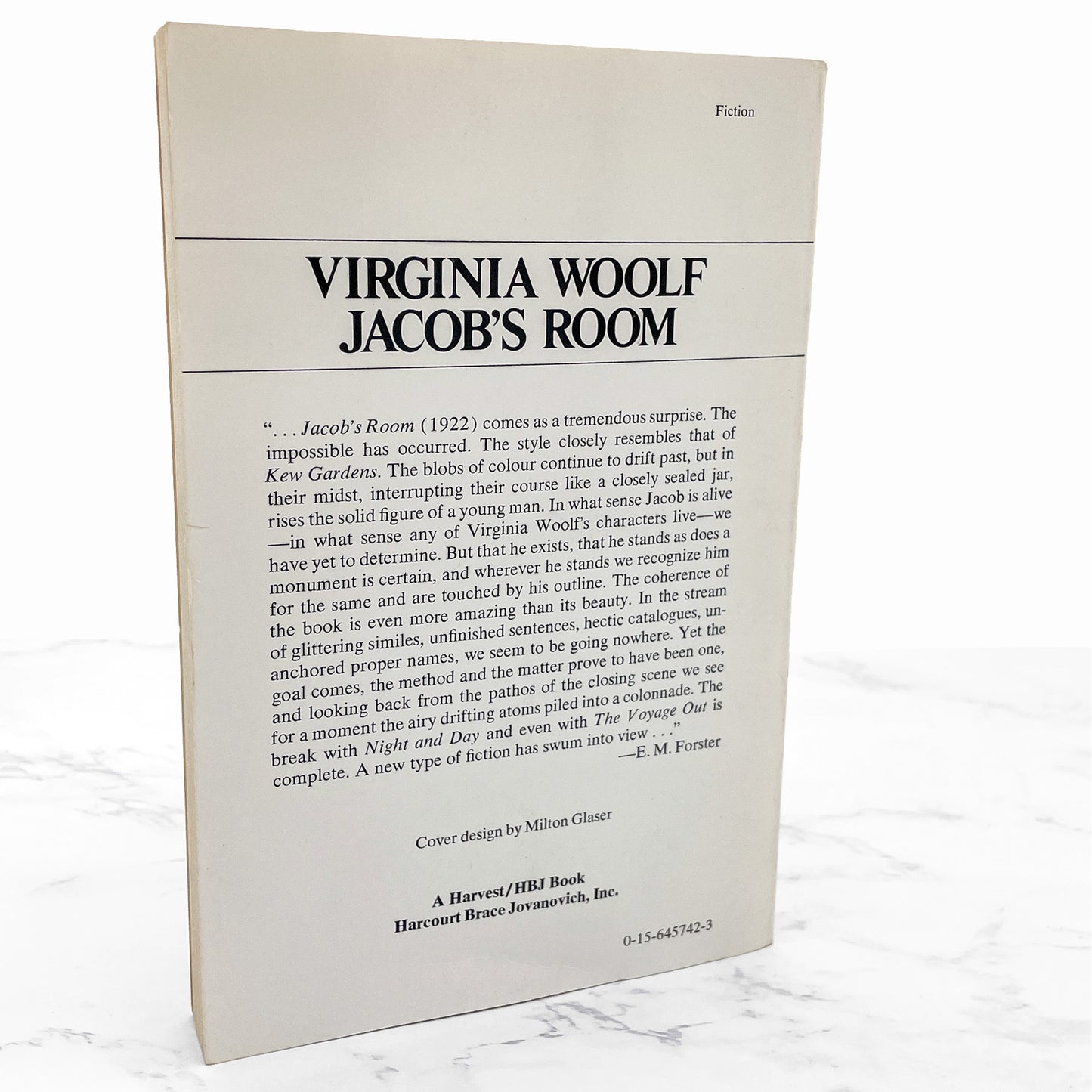 Jacob's Room by Virginia Woolf [FIRST TRADE PAPERBACK PRINTING] 1978 • Harvest HBJ