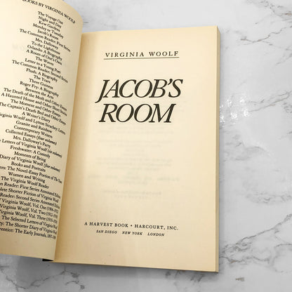 Jacob's Room by Virginia Woolf [TRADE PAPERBACK] 1995 • Harcourt