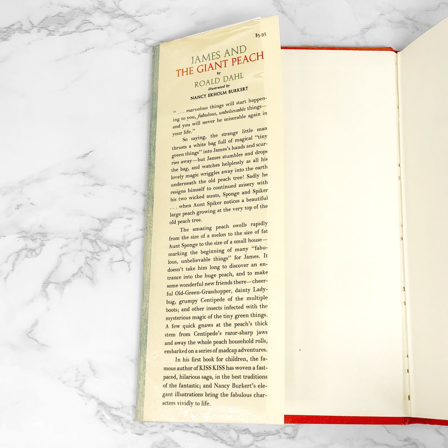 James and the Giant Peach by Roald Dahl [FIRST EDITION] 1961 • Knopf • Mint!