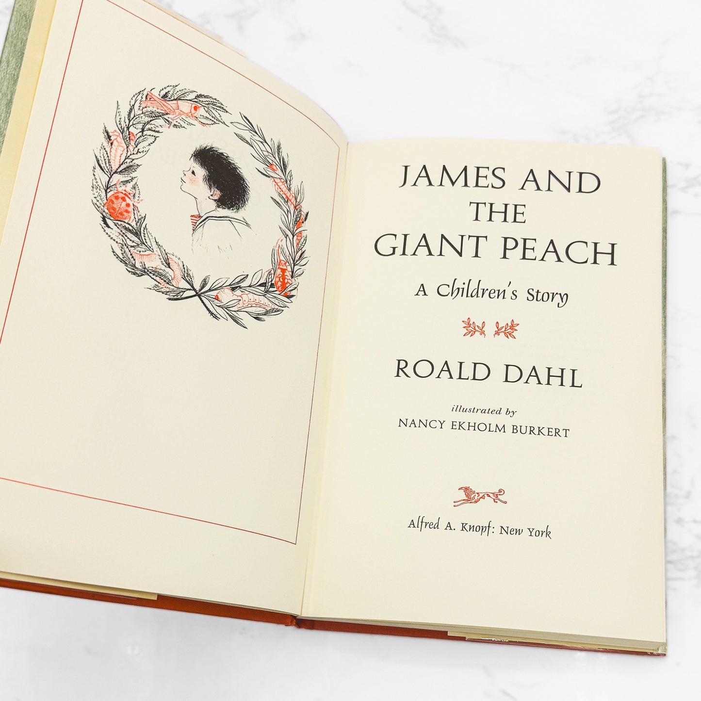 James and the Giant Peach by Roald Dahl [FIRST EDITION] 1961 • Knopf • Mint!