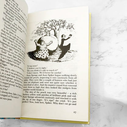 James and the Giant Peach by Roald Dahl [U.K. HARDCOVER] 1991 • Collins • Illustrated by Emma Chichester Clark