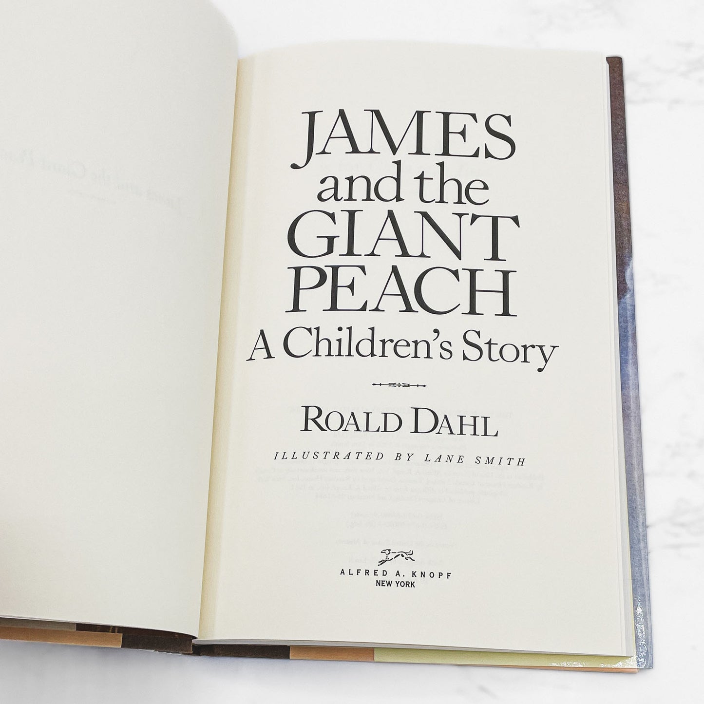 James and the Giant Peach by Roald Dahl [FIRST "NEW" EDITION] 1996 • Illustrated by Lane Smith