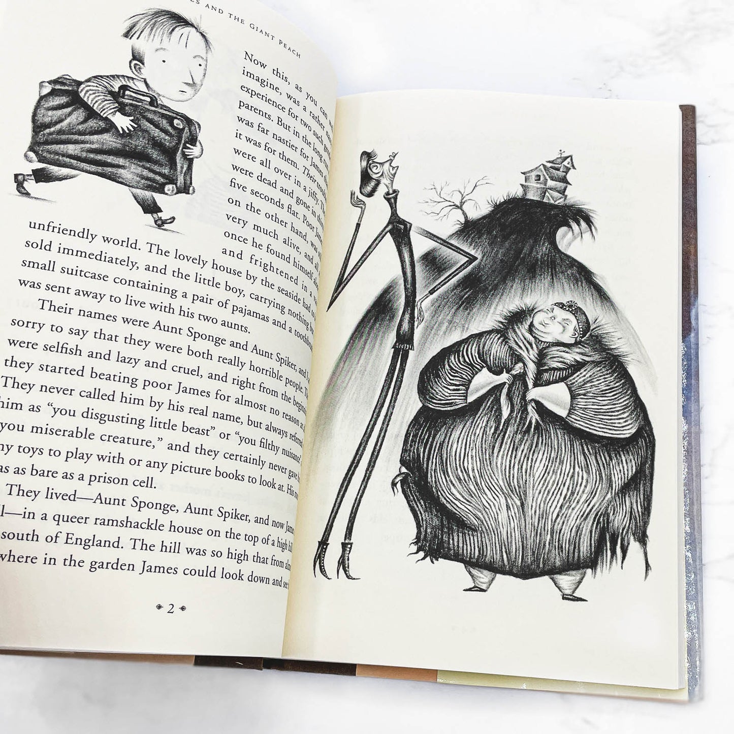 James and the Giant Peach by Roald Dahl [FIRST "NEW" EDITION] 1996 • Illustrated by Lane Smith