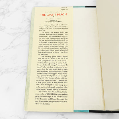 James and the Giant Peach by Roald Dahl [U.S. FIRST EDITION] 1989 Reprint • Knopf