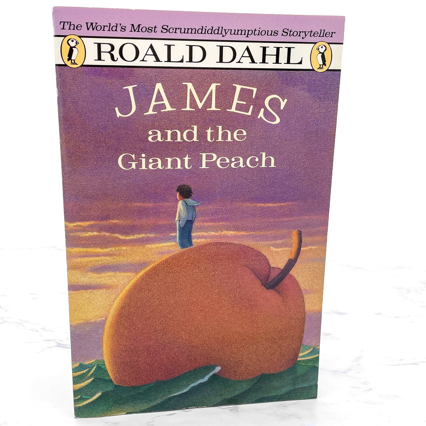 James and the Giant Peach by Roald Dahl [TRADE PAPERBACK] 1988 • Puffin Books • Mint!