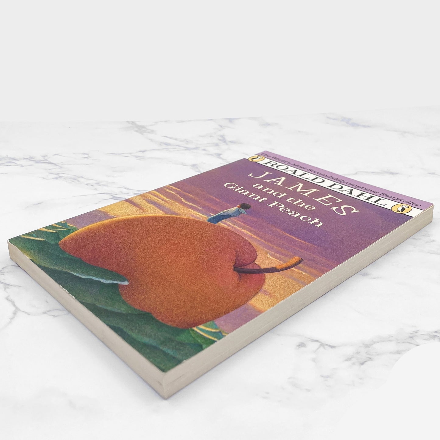 James and the Giant Peach by Roald Dahl [TRADE PAPERBACK] 1988 • Puffin Books • Mint!