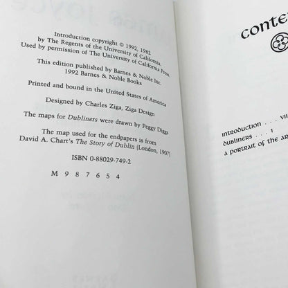 Dubliners & A Portrait of the Artist As a Young Man by James Joyce [HARDCOVER OMNIBUS] 1992