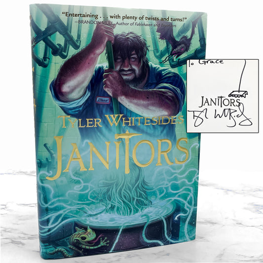 Janitors by Tyler Whitesides SIGNED! [FIRST EDITION • FIRST PRINTING] 2011 • Shadow Mountain