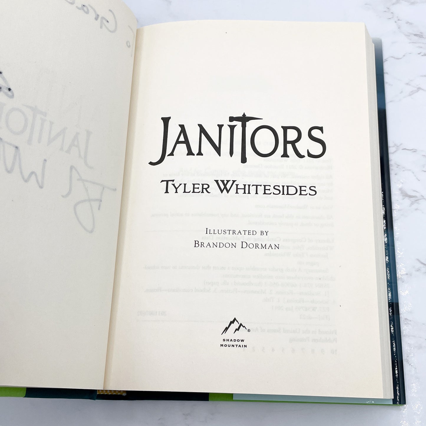 Janitors by Tyler Whitesides SIGNED! [FIRST EDITION • FIRST PRINTING] 2011 • Shadow Mountain