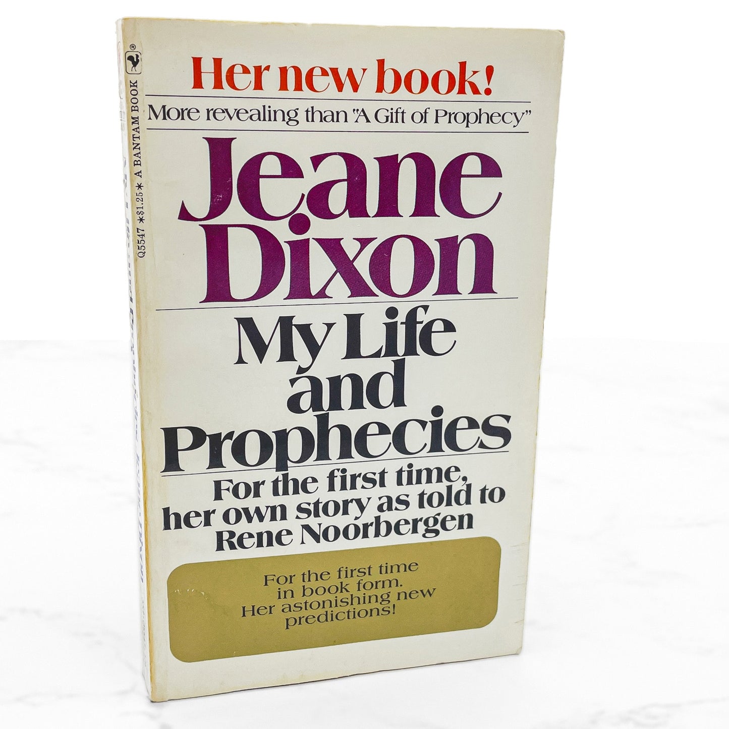 My Life and Prophecies by Jeane Dixon [FIRST PAPERBACK PRINTING] 1970 • Bantam