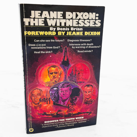 Jeane Dixon: The Witnesses by Denis Brian [FIRST PAPERBACK PRINTING] 1977 • Warner
