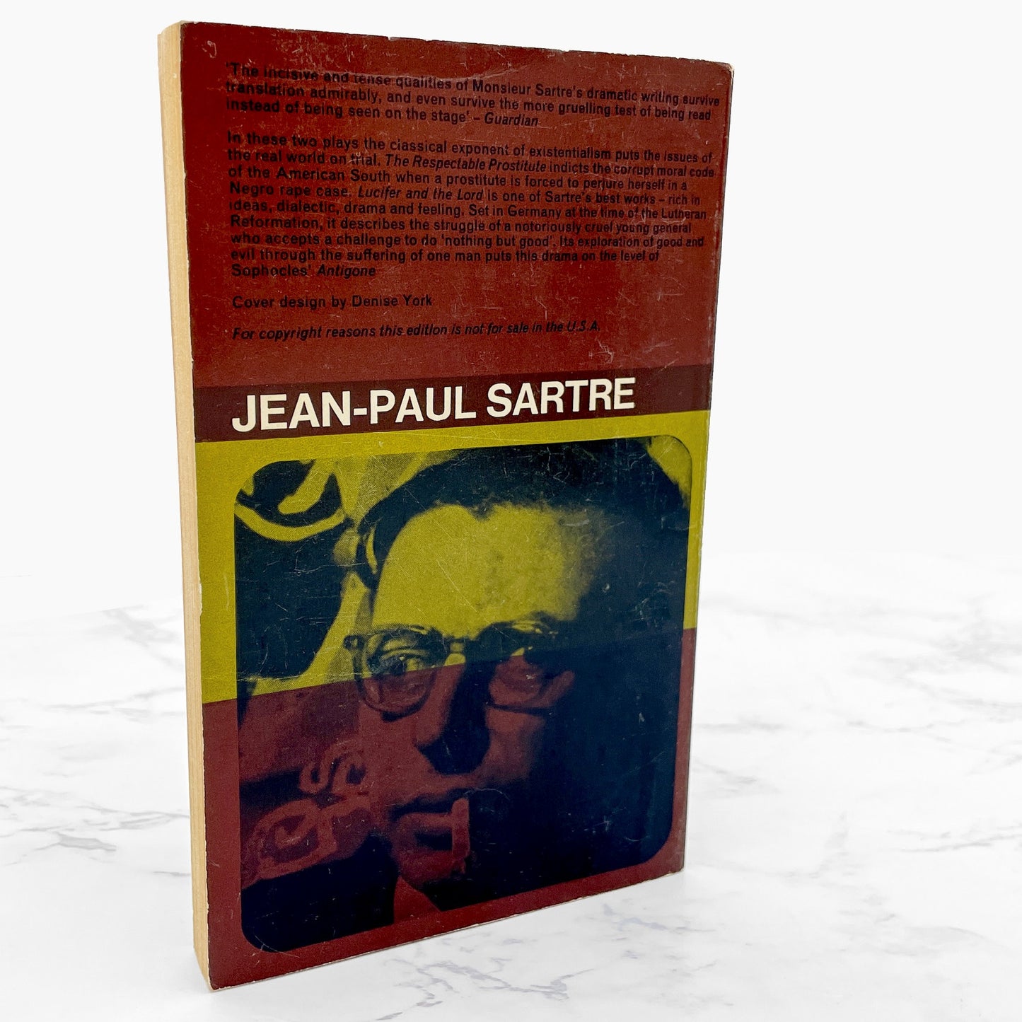 Two Plays: The Respectable Prostitute & Lucifer and the Lord by Jean-Paul Sartre [FIRST U.K. PAPERBACK PRINTING] 1963 • Penguin Books