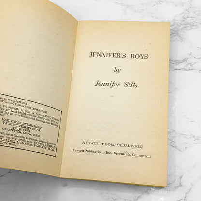Jennifer's Boys by Jennifer Sills [1976 SLEAZE PAPERBACK] • Fawcett Gold Medal