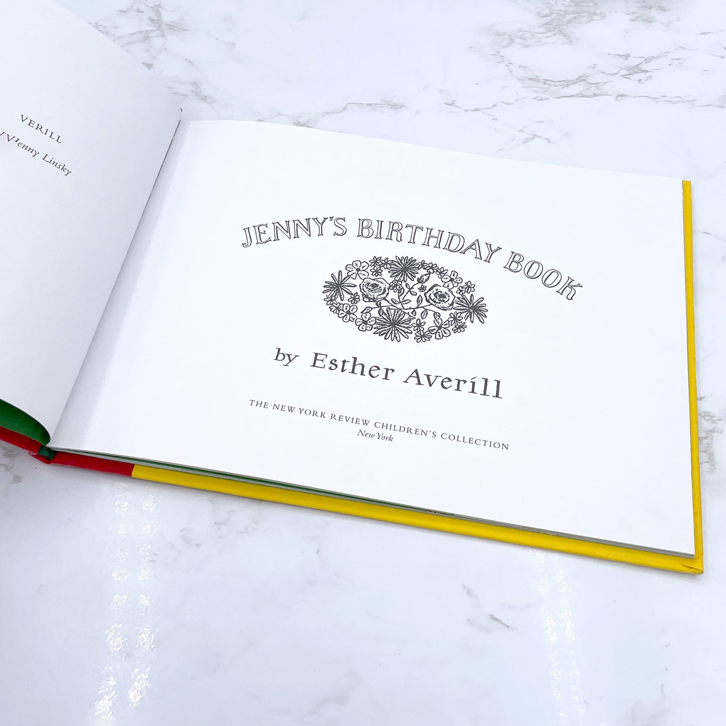 Jenny's Birthday Book by Esther Averill [HARDCOVER RE-ISSUE] 2005 • NYRB