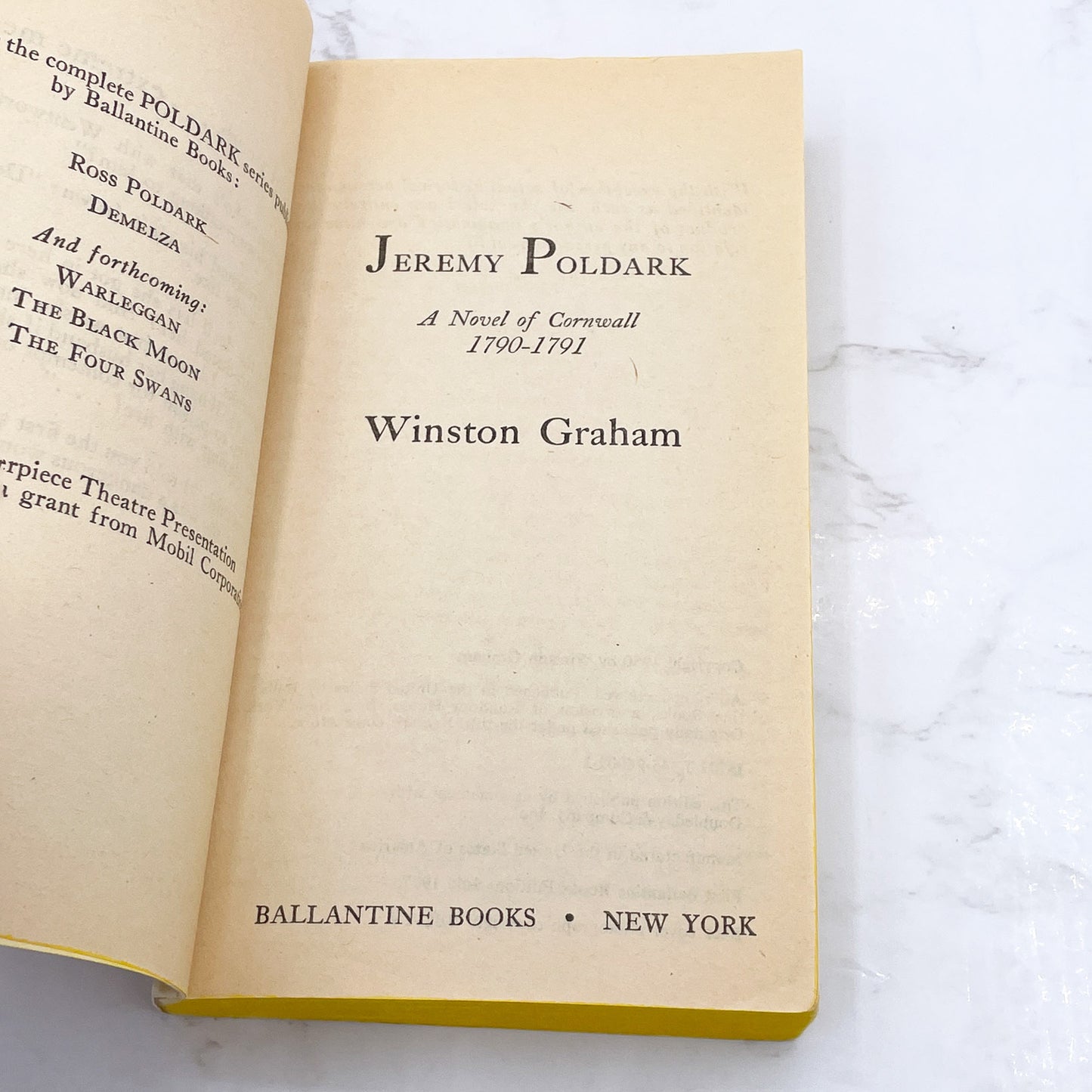 Jeremy Poldark by Winston Graham  [1977 PAPERBACK] • Ballantine Books • Poldark #3