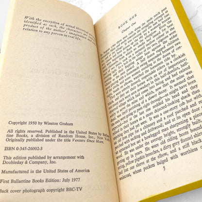 Jeremy Poldark by Winston Graham  [1977 PAPERBACK] • Ballantine Books • Poldark #3