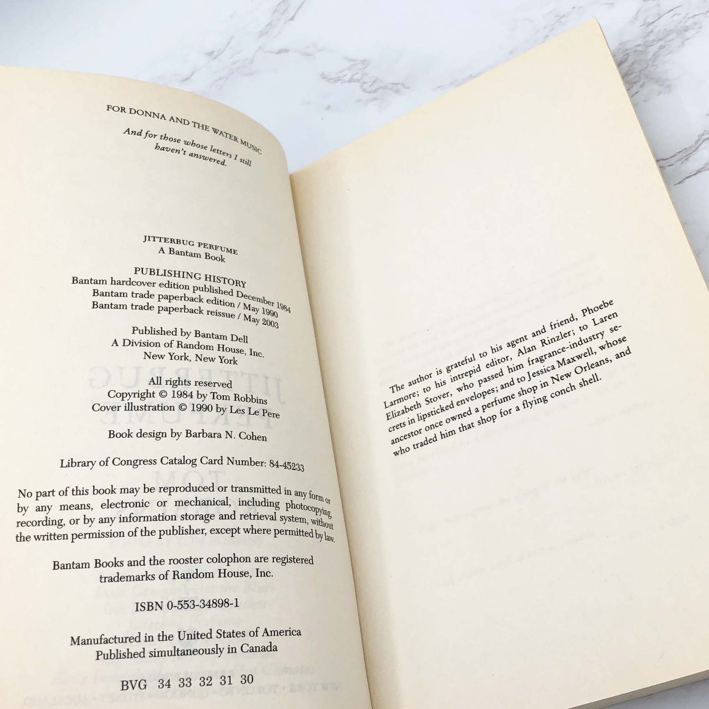 Jitterbug Perfume by Tom Robbins [TRADE PAPERBACK REISSUE] 2003 • Bantam