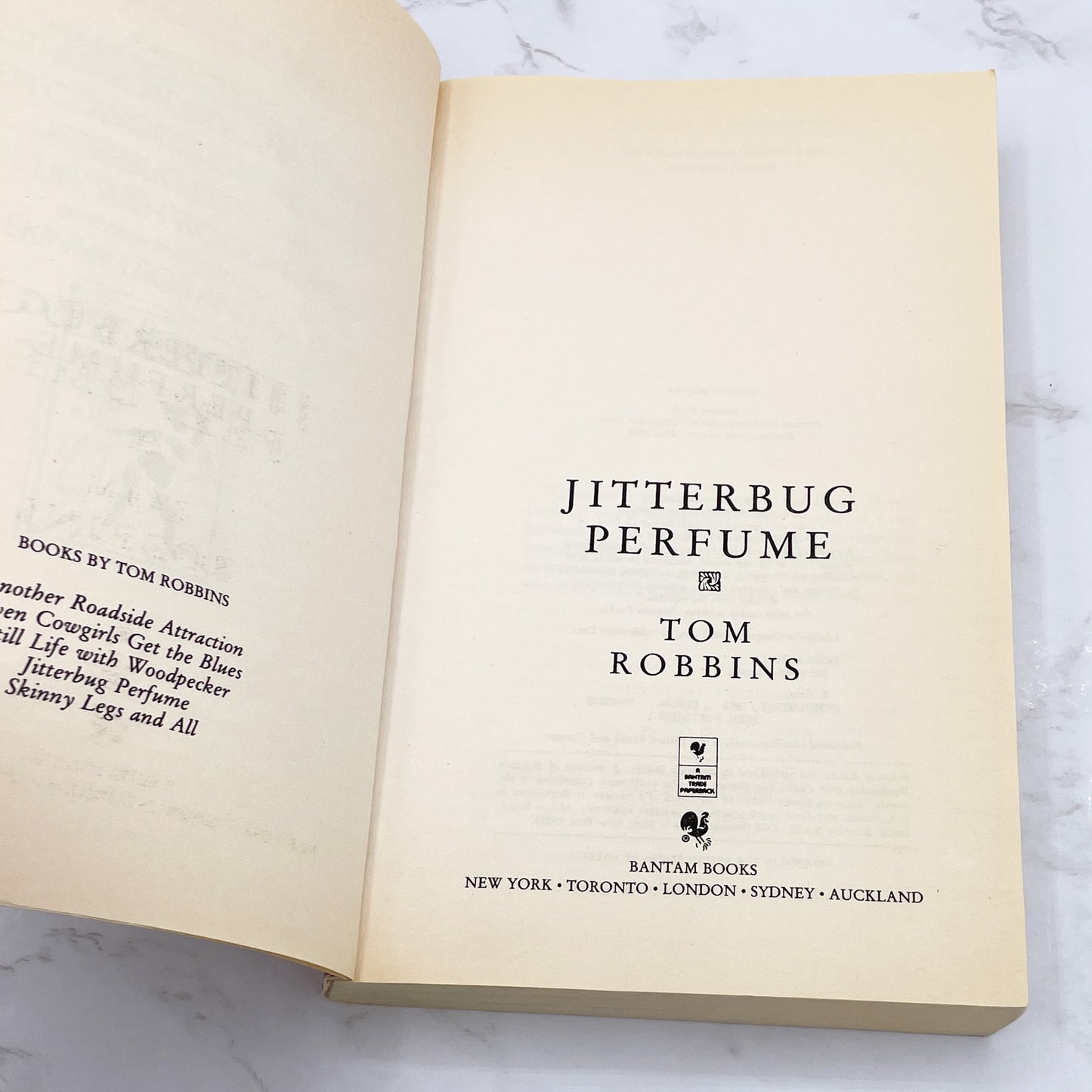 Jitterbug Perfume by Tom Robbins [TRADE PAPERBACK] 1990 • Bantam Books