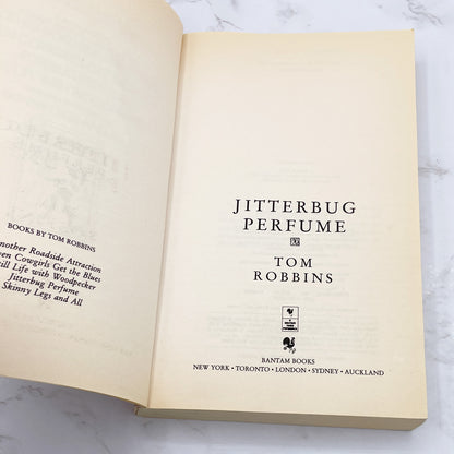 Jitterbug Perfume by Tom Robbins [TRADE PAPERBACK] 1990 • Bantam Books