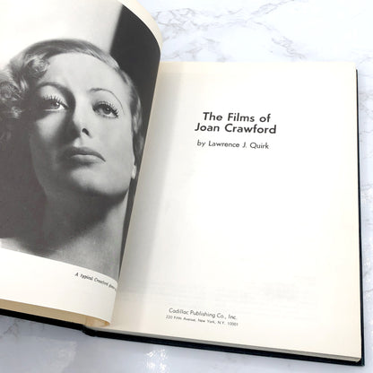 The Films of Joan Crawford by Lawrence J. Quirk [FIRST EDITION HARDCOVER] 1968 • Cadillac Publishing