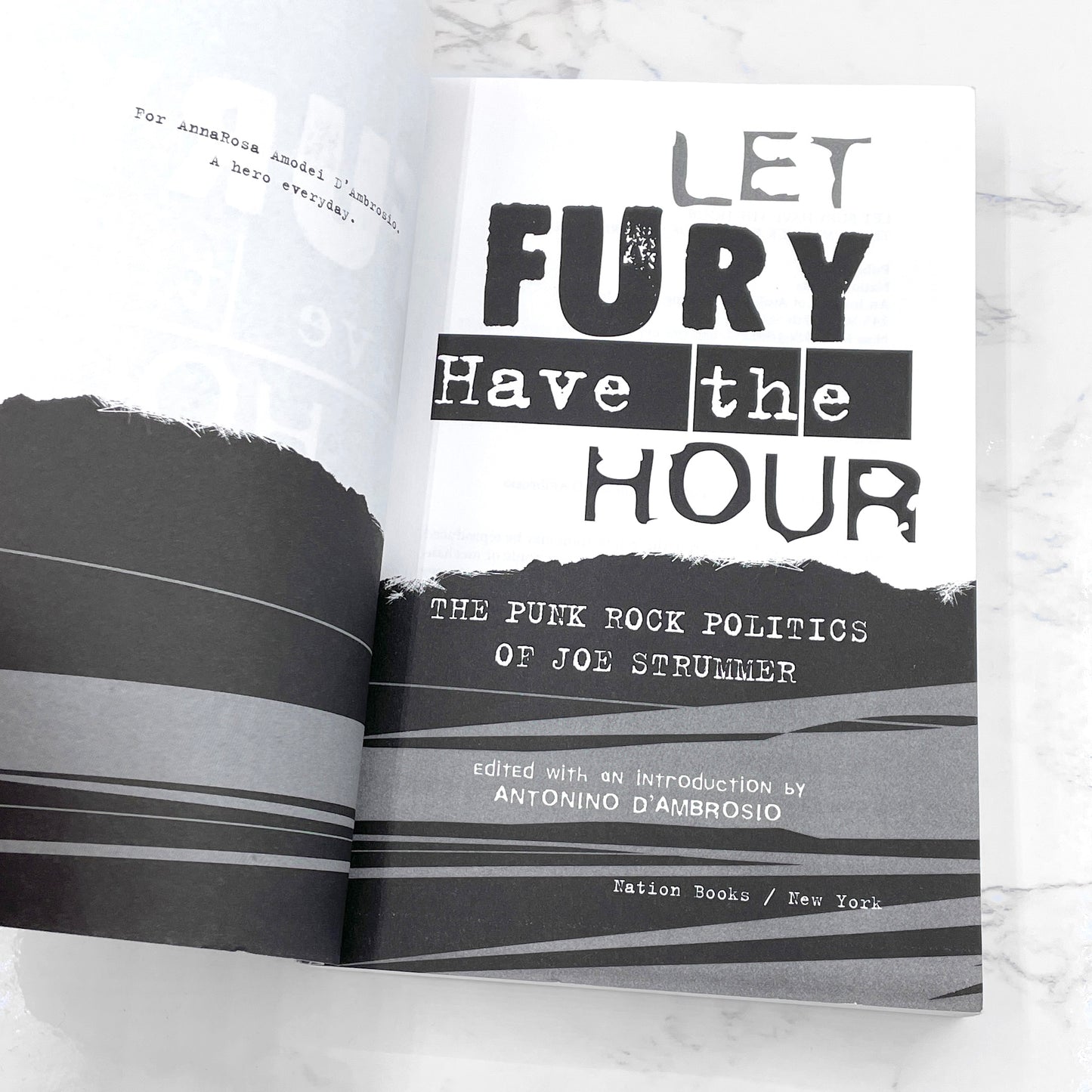Let Fury Have the Hour: The Punk Rock Politics of Joe Strummer edited by Antonino D'Ambrosio [FIRST EDITION] 2004