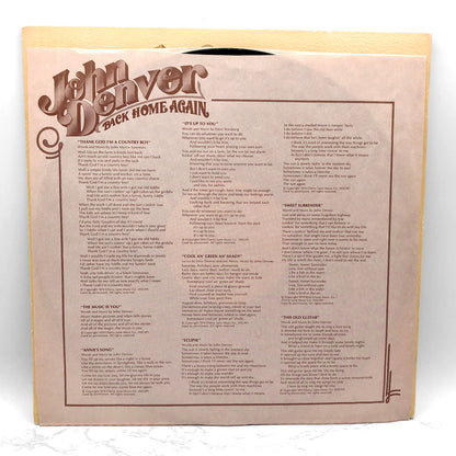 John Denver - Back Home Again [VINYL LP] 1974 • RCA Victor