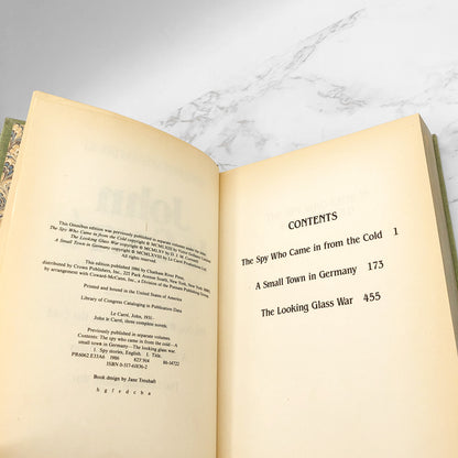 3 Complete Novels by John le Carré (The Spy Who Came in From the Cold, A Small Town in Germany, Looking Glass War) [1986 HARDCOVER OMNIBUS]