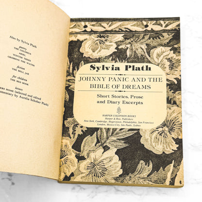 Johnny Panic and the Bible of Dreams by Sylvia Plath [FIRST U.S. PAPERBACK EDITION] 1980 • Harper Colophon