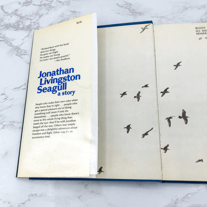 Jonathan Livingston Seagull by Richard Bach SIGNED & DOODLED! [FIRST EDITION] 1972 • Macmillan