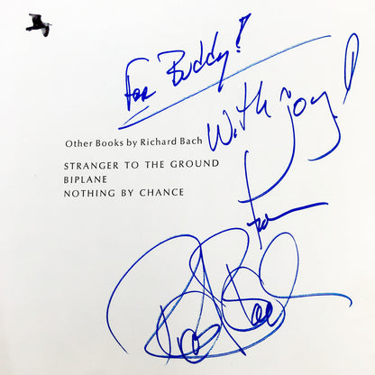 Jonathan Livingston Seagull by Richard Bach SIGNED & DOODLED! [FIRST EDITION] 1972 • Macmillan