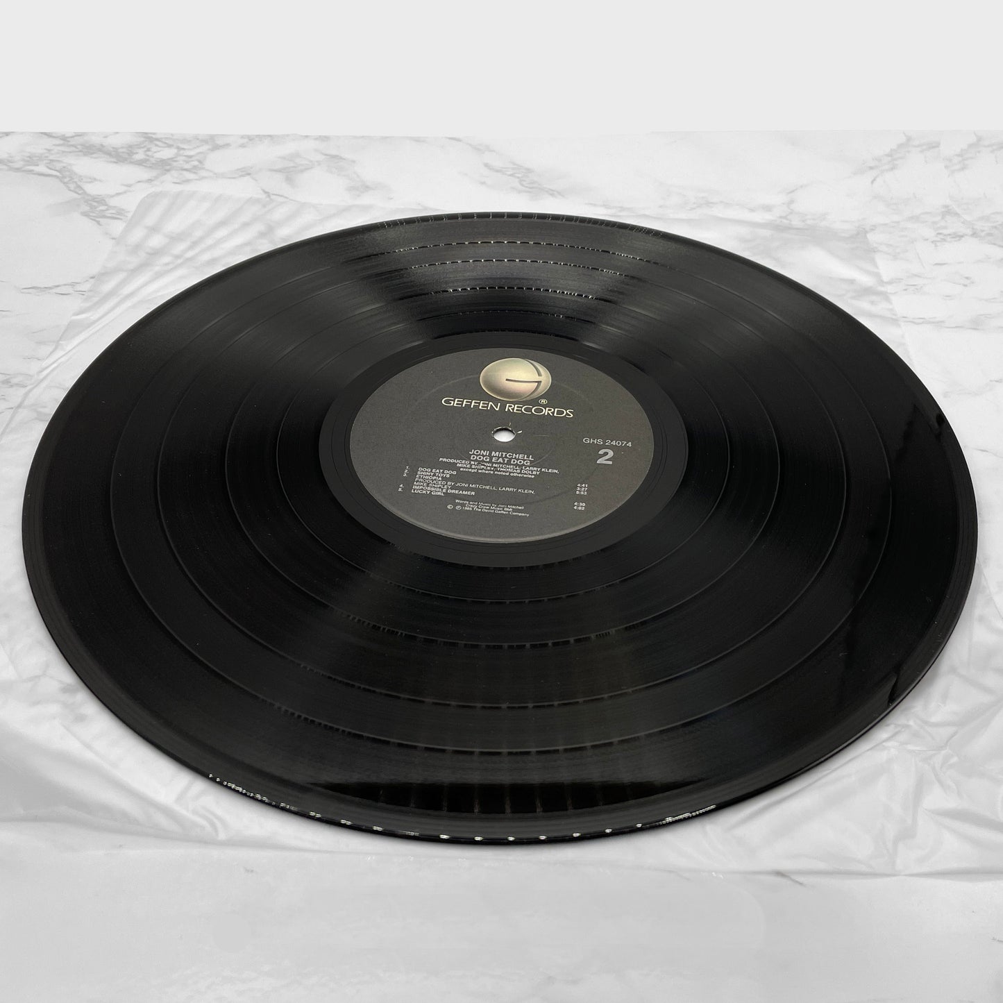 Joni Mitchell – Dog Eat Dog [GATEFOLD VINYL LP] 1985 • Geffen Records